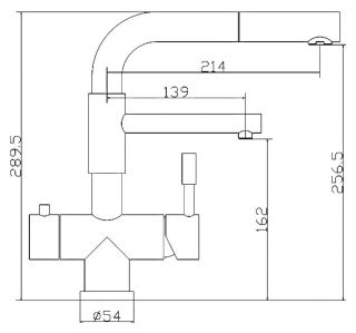 Смеситель для кухни ZORG Inox  SZR-1068P-D